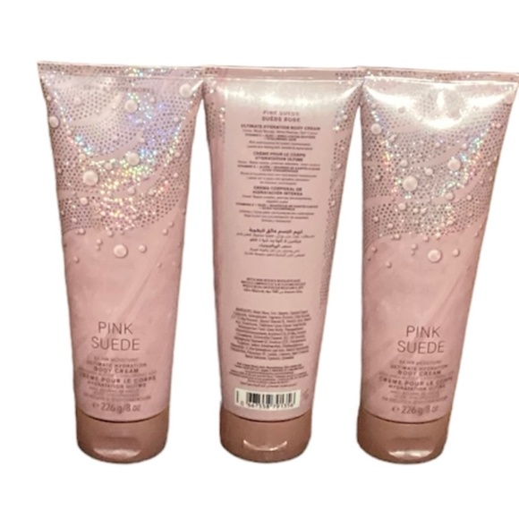 3 PINK SUEDE ULTIMATE HYDRATION BODY CREAM 8 oz. Bath & Body Works New